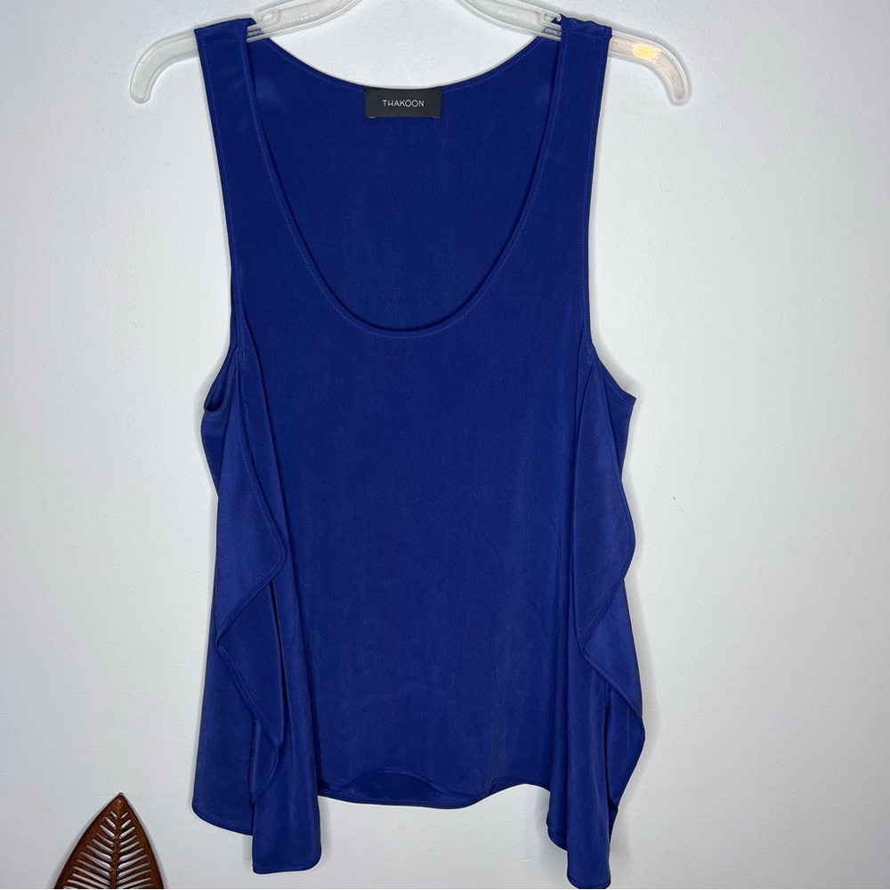 Thakoon‎ Blue Silk Sleeveless Top